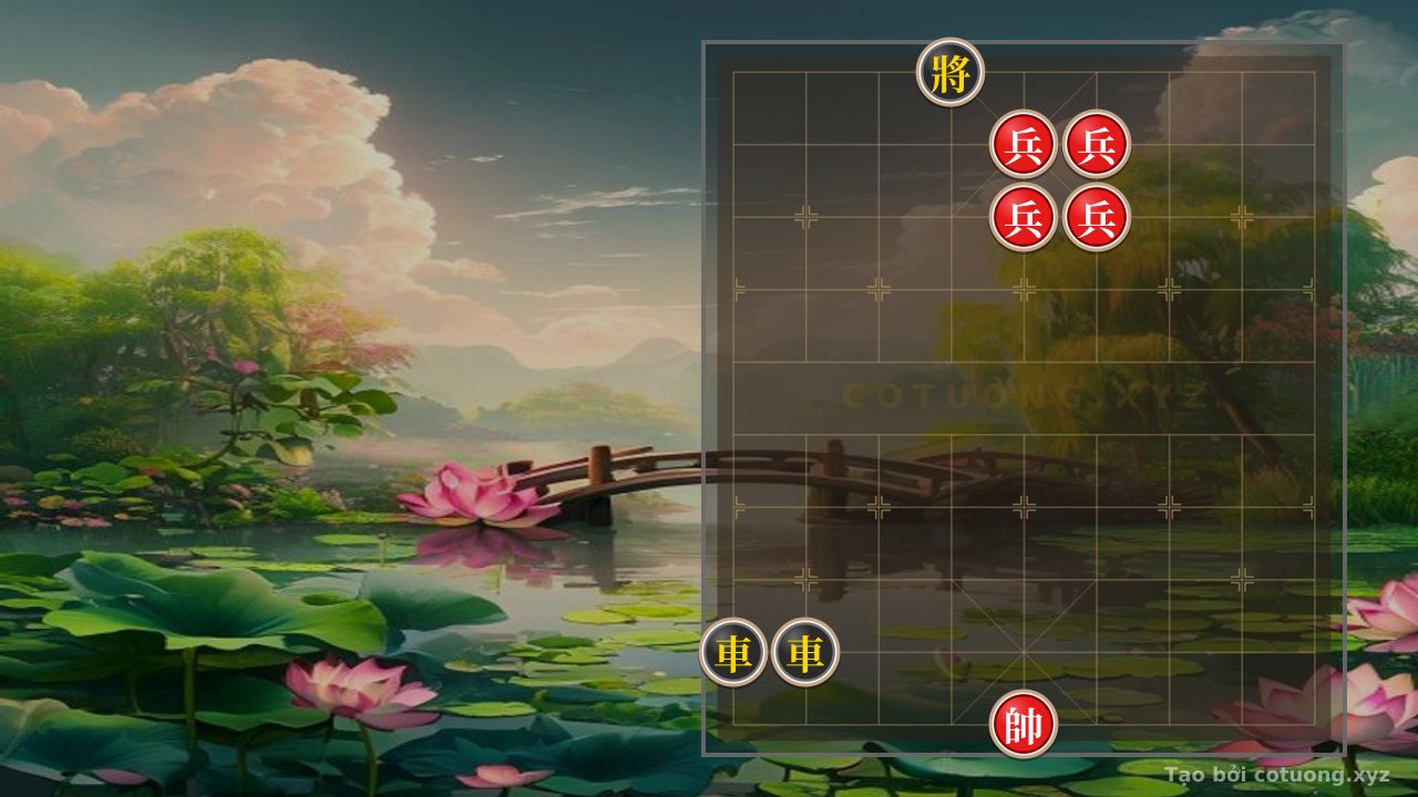 Thế cờ: Classic Checkmate: 4 Pawns vs. 2 Rooks - A Challenge of Intelligence — Cờ Tướng Online