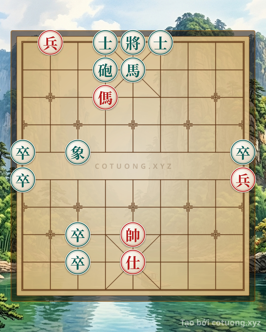 Challenge: Secret Tactics to Break the Black's 'Empty Cannon' Formation in Xiangqi: The Red Sacrifice Strategy Decides the Game - Can you solve it?