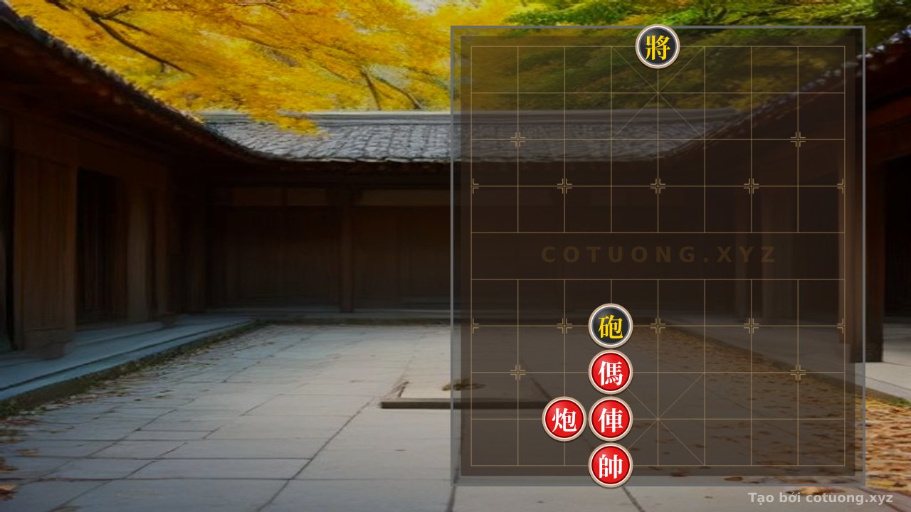 Thế cờ: Xiangqi Tactics 1/10: The Red Chariot's Strategy to Trap the Black Cannon in the Double Horse Formation — Cờ Tướng Online
