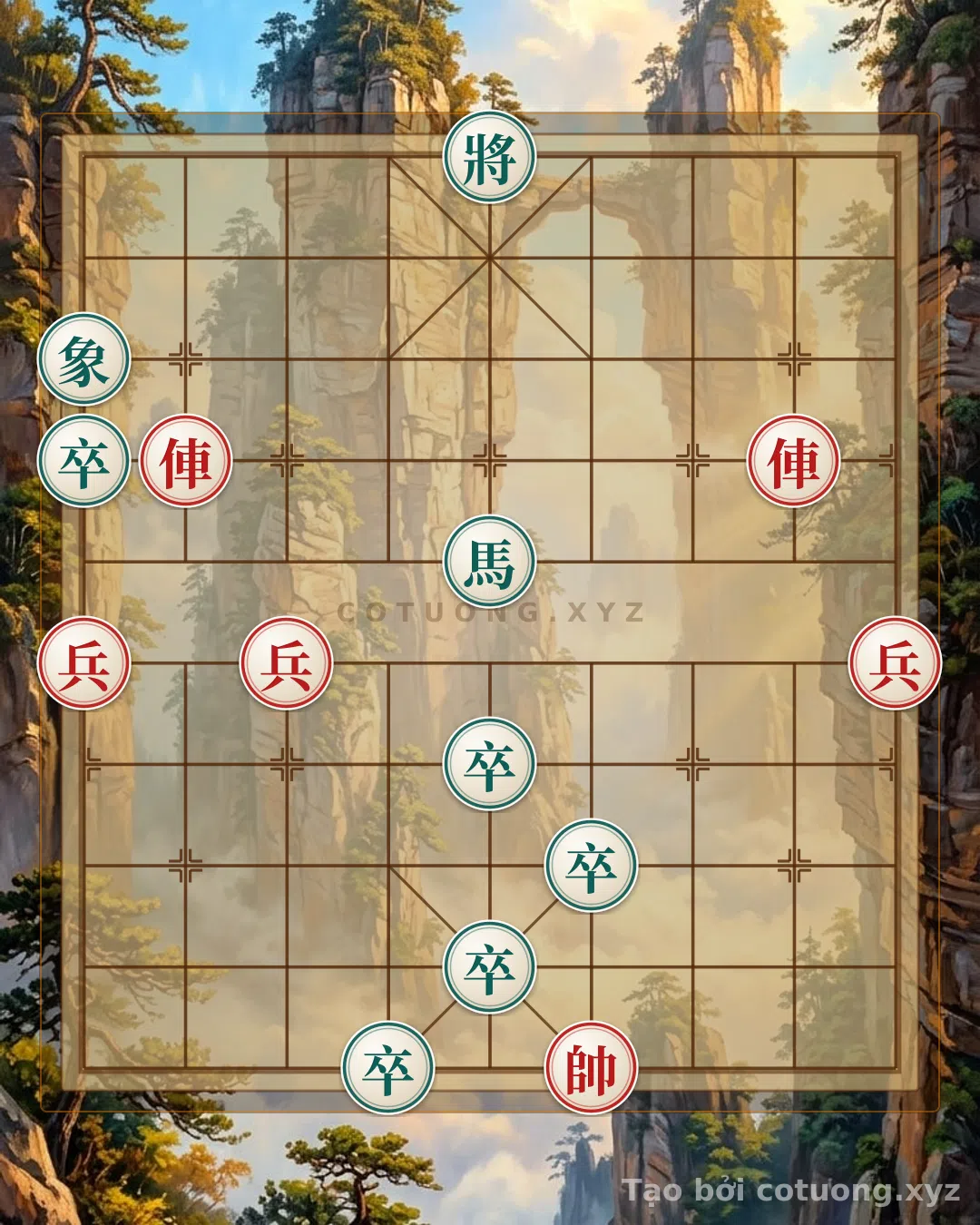 Thế cờ: Defensive Strategy: How to Counter the Red's Double Rook Thrust in the Xiangqi Opening — Cờ Tướng Online