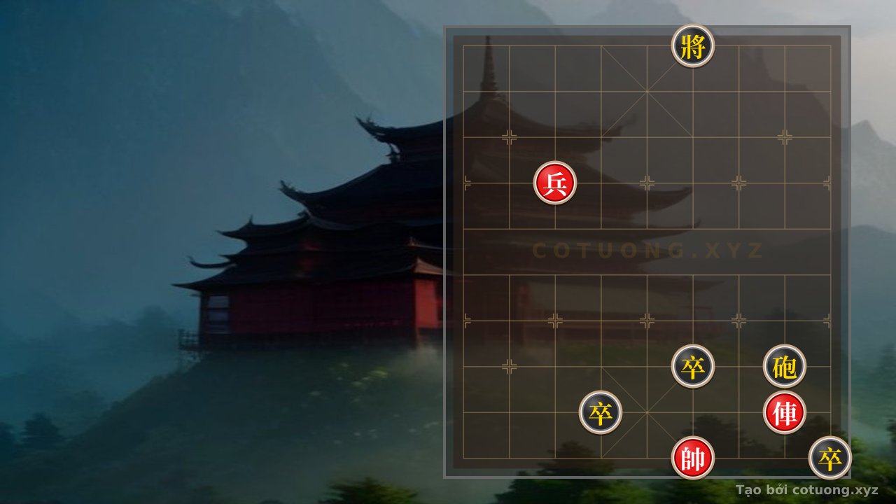 Thế cờ: The Secret of the King's Killing Technique: The Red Chariot Alone Defeats the Black Cannon with Three Pawns in One Move — Cờ Tướng Online