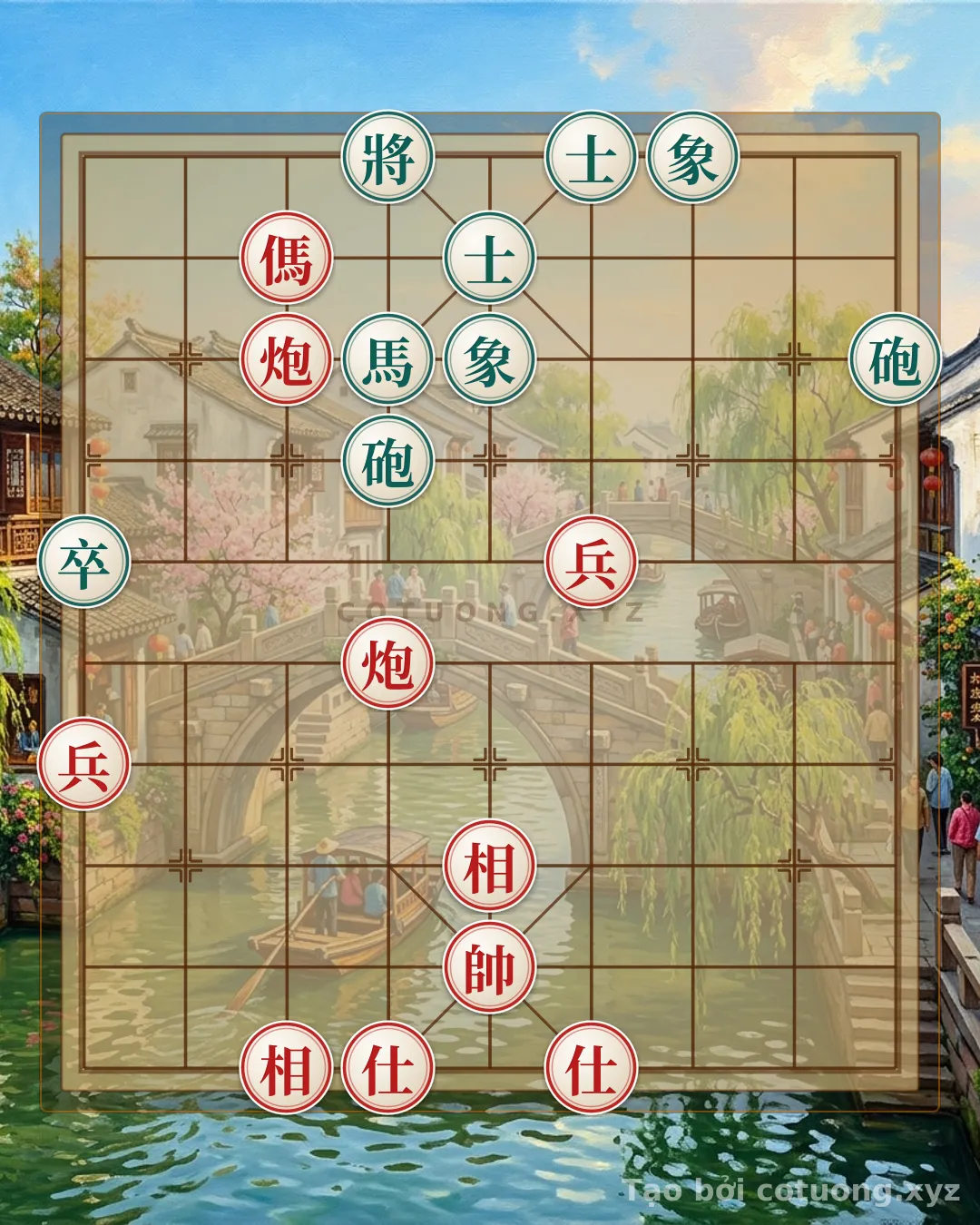 Challenge: Red Strategy: Attack like a thunderbolt, Defend like a tiger's den - Xiangqi Level 1/10 - Can you solve it?