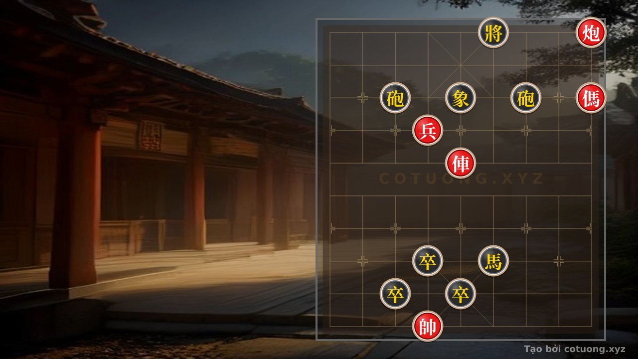 Thế cờ: The Red Chariot, Cannon, and Heroic Rook: The Secret to Capturing the Black General in Xiangqi — Cờ Tướng Online