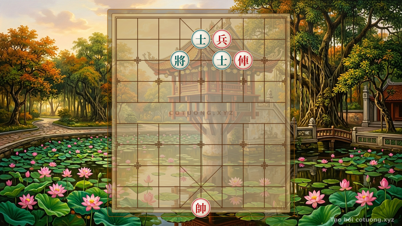 Thế cờ: The Mystery of the Black Advisor's 5th Rank: The Lonely Red Chariot and the Unexpected Counterattack — Cờ Tướng Online