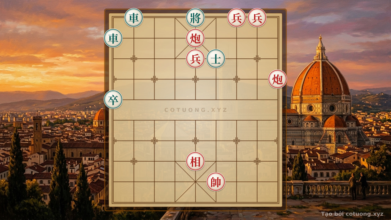Thế cờ: Xiangqi: Red's Strategy Wins Against Black in the Black Chariot Blockade — Cờ Tướng Online