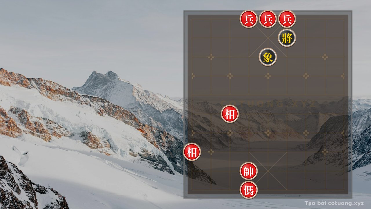 Thế cờ: Xiangqi: Red 3 Pawns, Black 1 Bishop - Subtle Defensive Tactics — Cờ Tướng Online