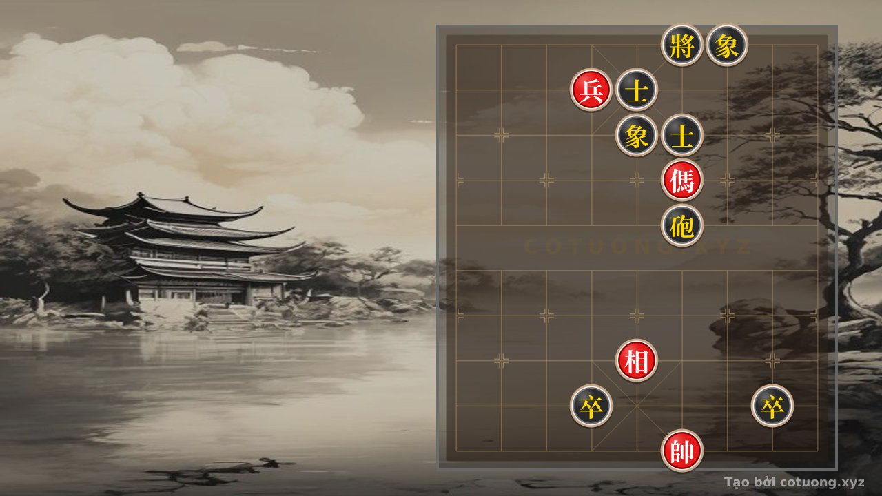 Thế cờ: Xiangqi: The Red Strategy Wins the 'Blocked Black Cannon' Battle - Learning from the Big Mistake of the Red General — Cờ Tướng Online