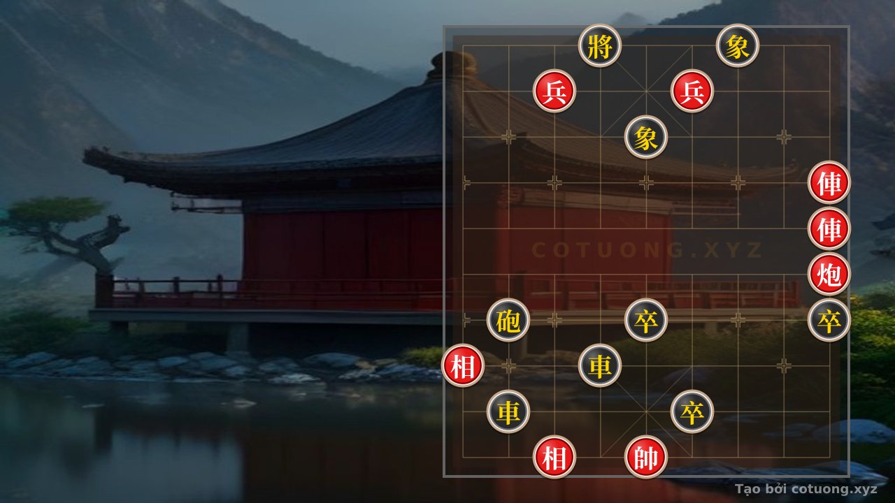 Thế cờ: Mastering the Classic Xiangqi: Red Rooks and Cannons vs. Black Rooks and Cannons - When Counterattack Meets Counterplay — Cờ Tướng Online