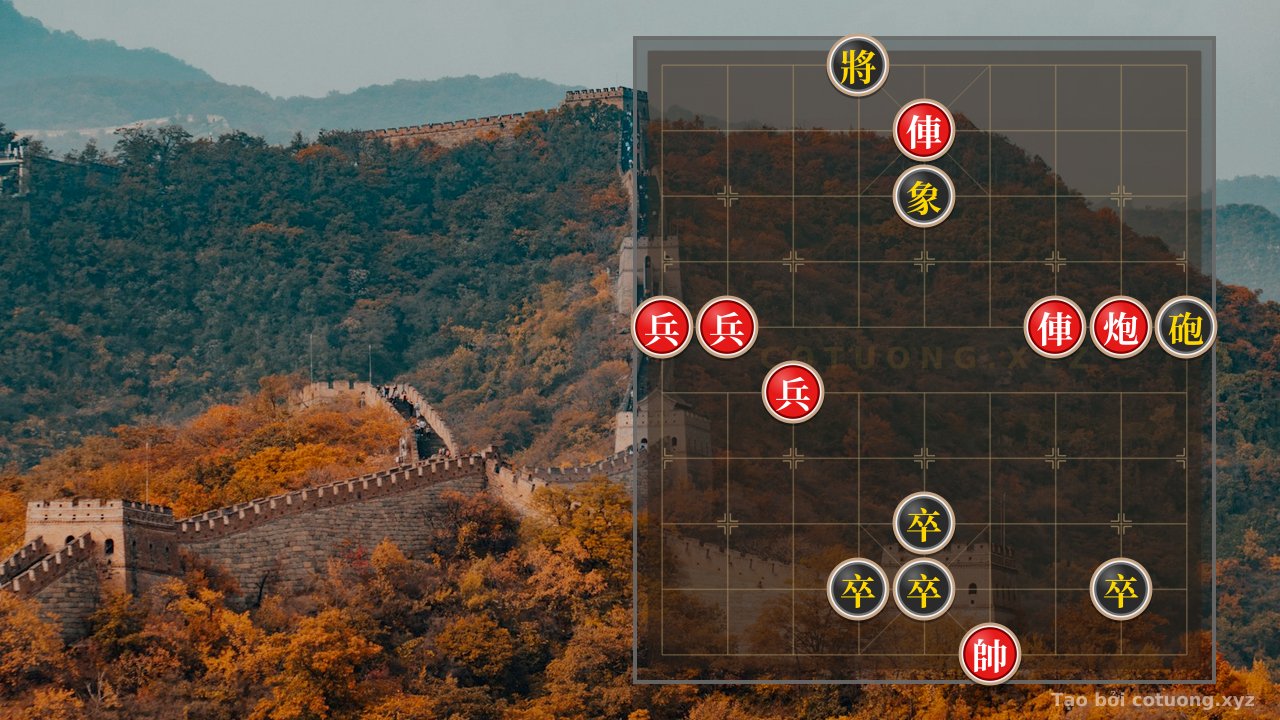 Thế cờ: Xiangqi: Red vs Black - Basic Defensive Tactics — Cờ Tướng Online