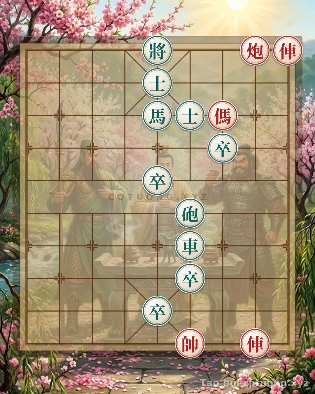 Thử Thách: Cạm Bẫy Đỏ: Xe Đâm Thẳng Lộ 5, Pháo Trống Bị Vây Hãm - Cờ Tướng 5/10 - Bạn có thể giải được?