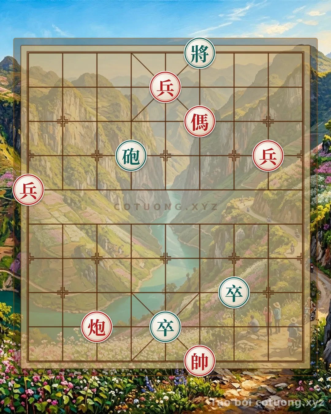 Thế cờ: The 'Empty Cannon' Red Trap: The Black Pawn's Death Trap in a Subtle Chess Position — Cờ Tướng Online