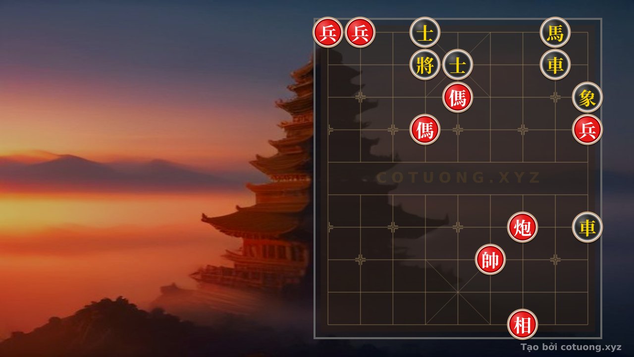Thế cờ: The Trap of the Deathly Cannon: Red Cannon at 3-4 Attacks Black Chariot at 9-4 - Xiangqi Online Strategy — Cờ Tướng Online