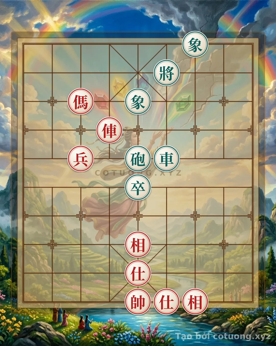 Challenge: Xiangqi Classic: The Trap of the Deathly Horse in the Rook-Horse Choke vs. Rook-Cannon - The Red Army's Survival Strategy - Can you solve it?