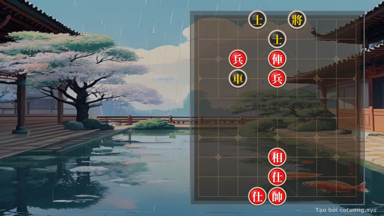 Thế cờ: Xiangqi: Red Chariot Wins Against Black Chariot in the 'Sát Pháp' Formation - Xiangqi Endgame Analysis — Cờ Tướng Online