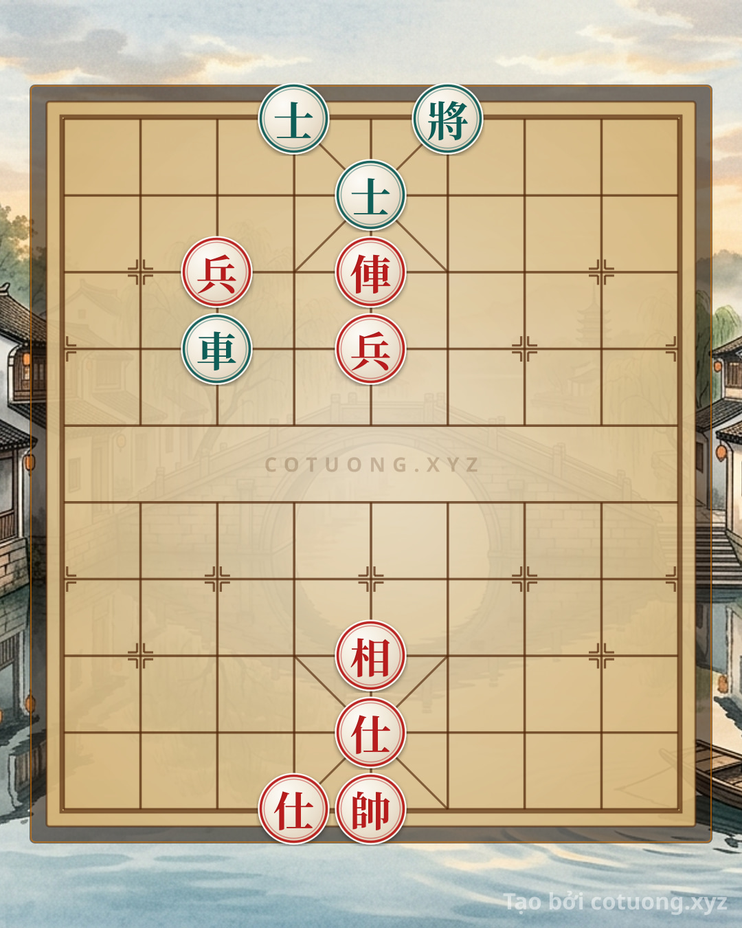 Challenge: Xiangqi: Red Chariot Wins Against Black Chariot in the 'Sát Pháp' Formation - Xiangqi Endgame Analysis - Can you solve it?