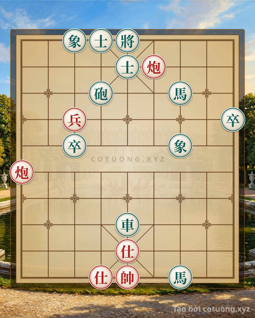 Challenge: Classic Strategy: 2 Red Cannons, 1 Pawn and 2 Advisors Crush Black's Elephant, Cannon and Horse - A Life-and-Death Battle on the Xiangqi Board! - Can you solve it?