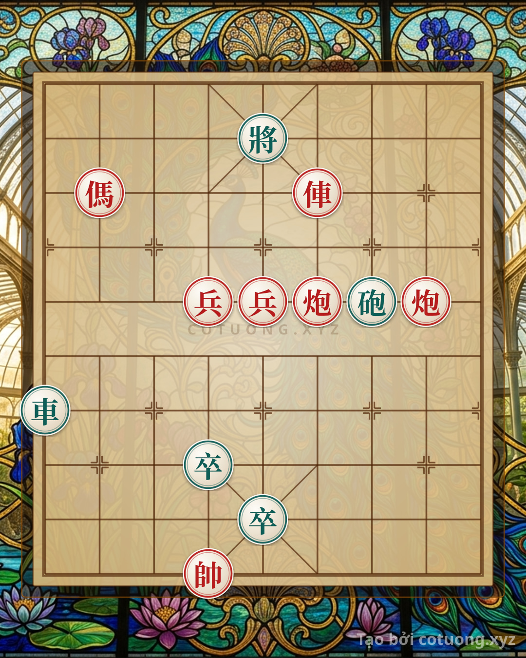 Challenge: Xiangqi: Advanced Defensive Counterattack Strategy - Formation 5th File 9th Rank - Can you solve it?