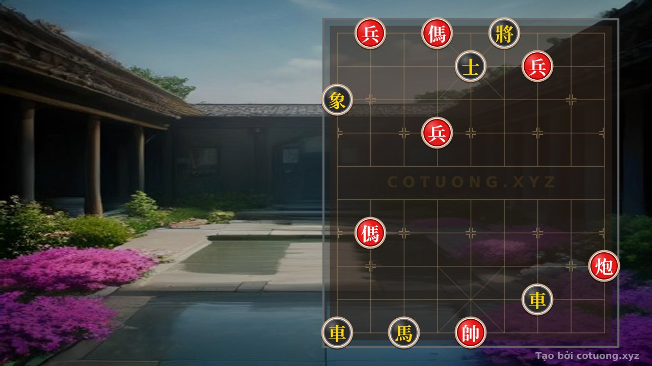 Thế cờ: Red Cannon Hits Black General: The Ultimate Checkmate Strategy in Xiangqi — Cờ Tướng Online