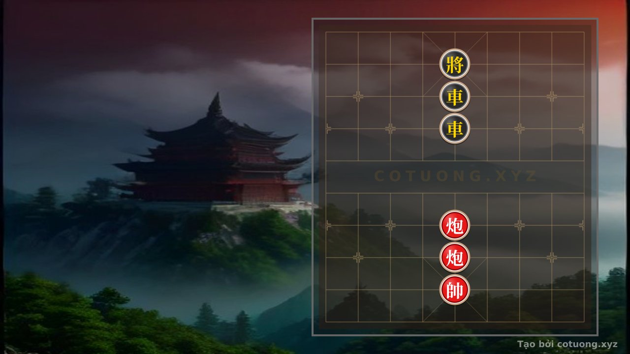 Thế cờ: Red General: Fastest Checkmate Tactics with Black's Double Rooks — Cờ Tướng Online