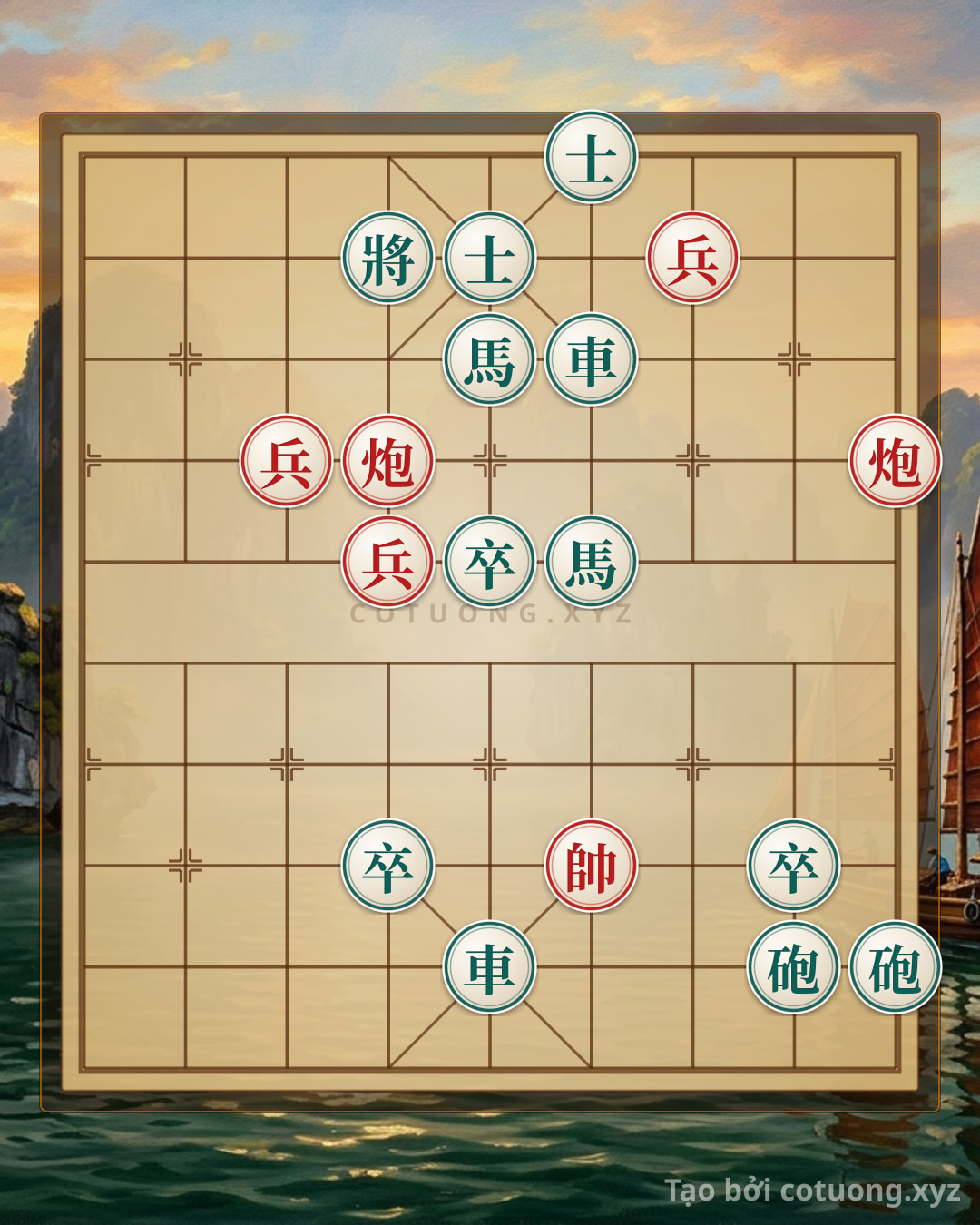 Challenge: Super Difficult Xiangqi: Red Cannon Retreats to 6th Rank 7th File - Trick to Defeat Black Chariot at 5th Rank 2nd File - Can you solve it?