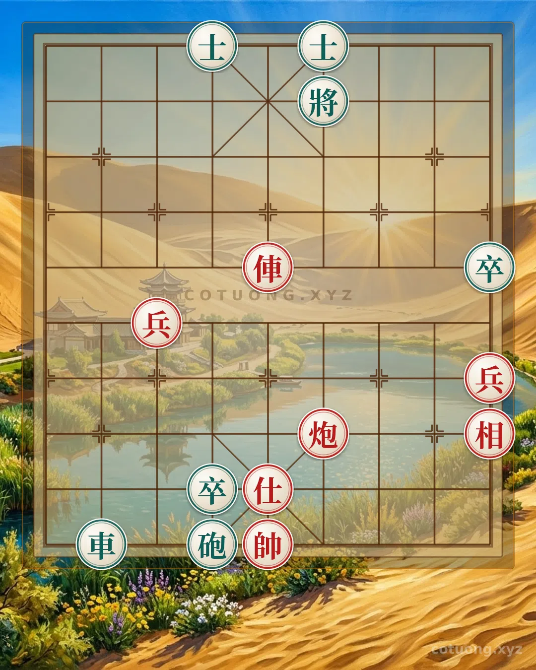 Thế cờ: Xiangqi: Tactical Mating from the Double Cannon Formation — Cờ Tướng Online