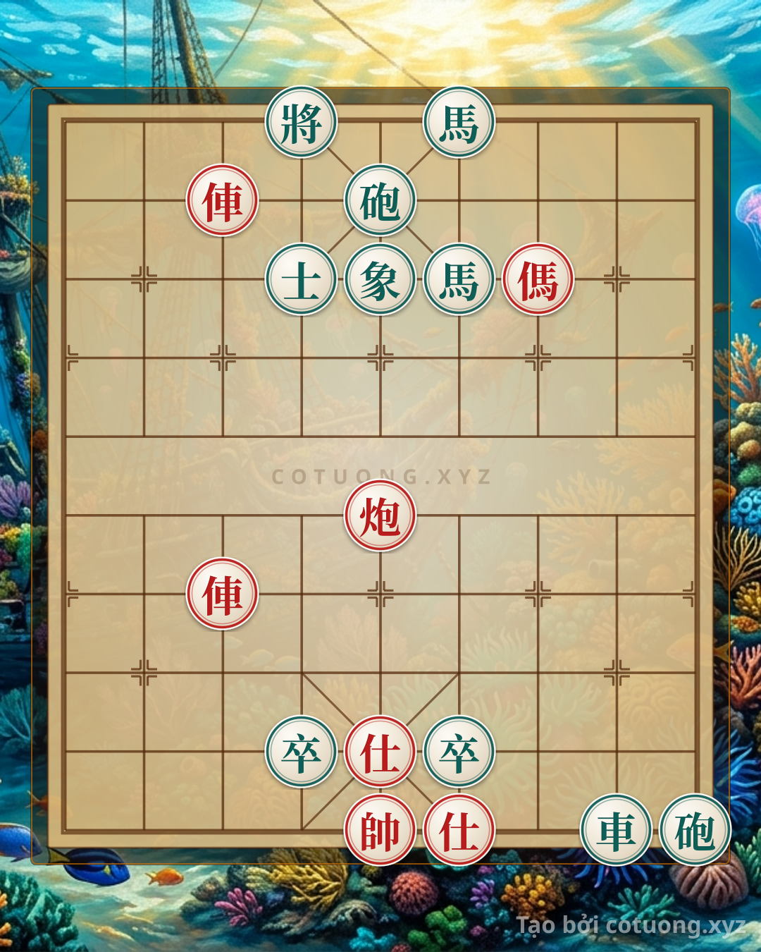 Thử Thách: Binh Pháp Tàn Sát: Thế Cờ 'Song Xe Pháo' Và Cú Đòn Quyết Định Trong Lòng Địch - Bạn có thể giải được?
