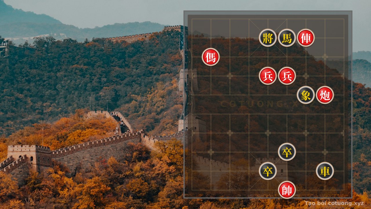 Thế cờ: Red General's Victory: A Brutal Strategy with Double Horse Legs — Cờ Tướng Online
