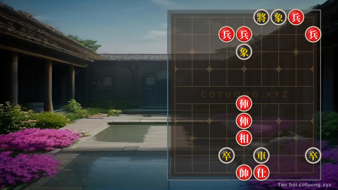 Thế cờ: Xiangqi Position: Red Dominates, Black Retreats - Rare Strategy — Cờ Tướng Online