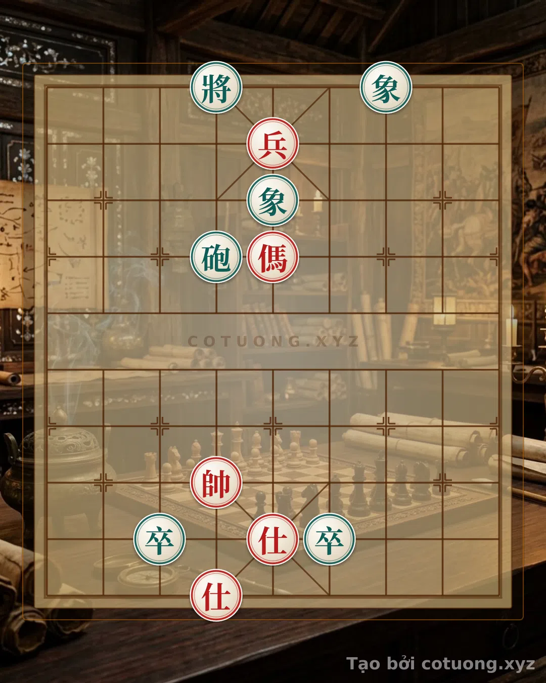 Thế cờ: Xiangqi: The Art of Defensive Counterattacking in the Double Horse Formation — Cờ Tướng Online