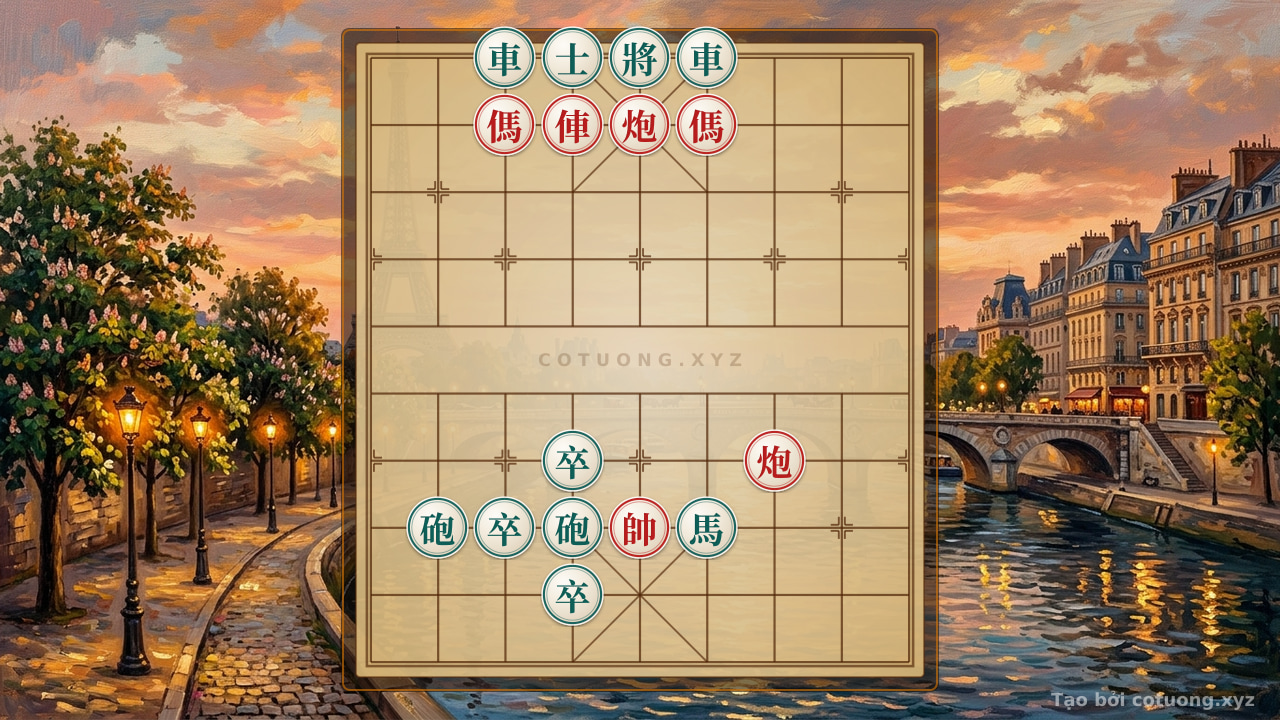 Thế cờ: Xiangqi Counterattack Secrets: Black Rook on 3rd Rank and Double Horse Legs Strategy — Cờ Tướng Online