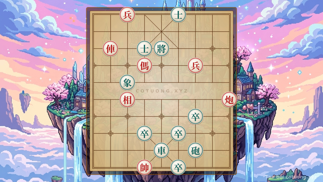 Thế cờ: Red General: Red Chariot 8 Retreats to 7 - A Brutal Checkmate Strategy — Cờ Tướng Online