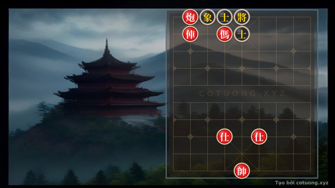 Thế cờ: The Hidden Single Cannon: When a Move Decides the Fate of the Black General — Cờ Tướng Online