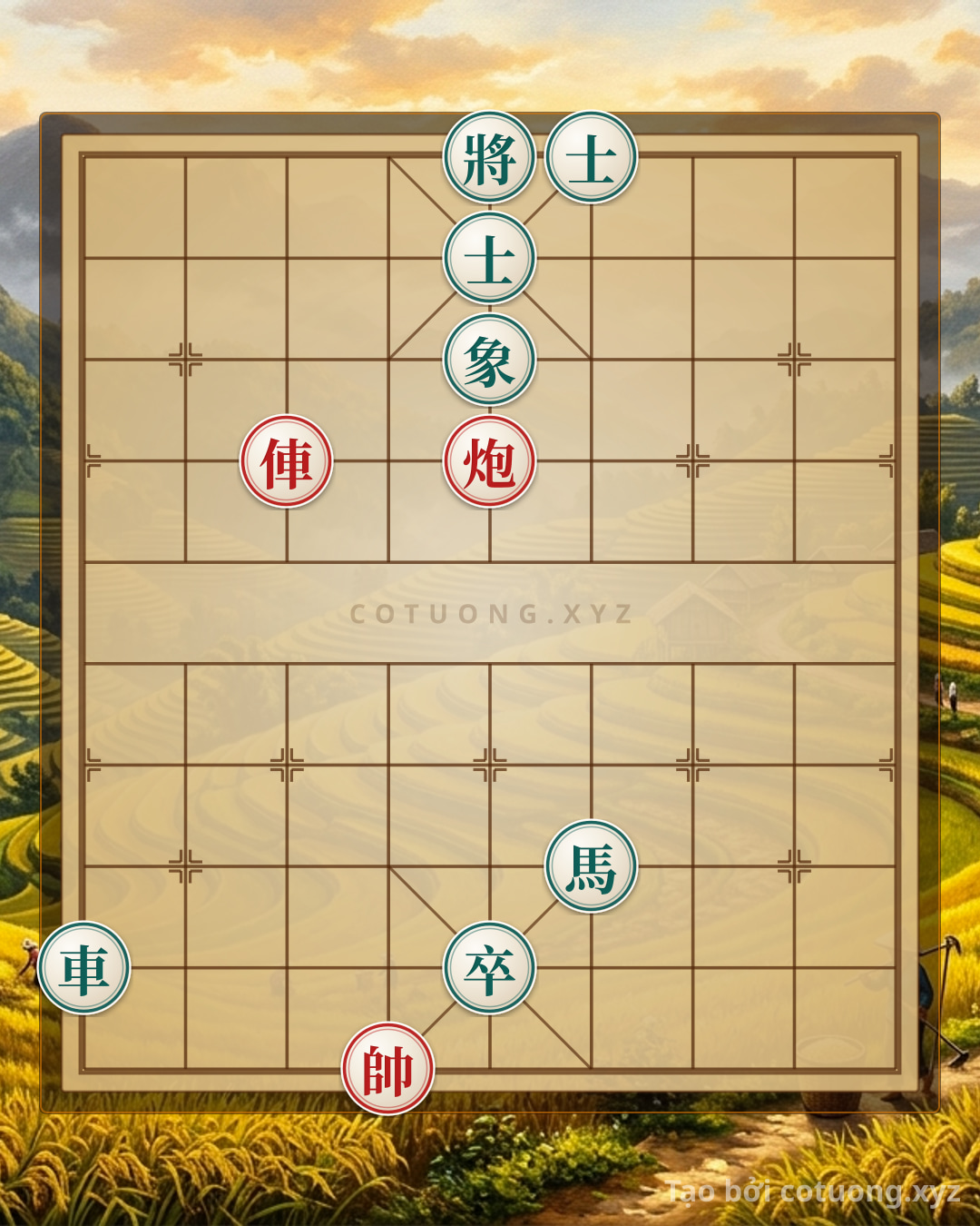 Challenge: Traps and Retreats on the Xiangqi Board: Analysis of a Level 4/10 Red-Black Position - Can you solve it?