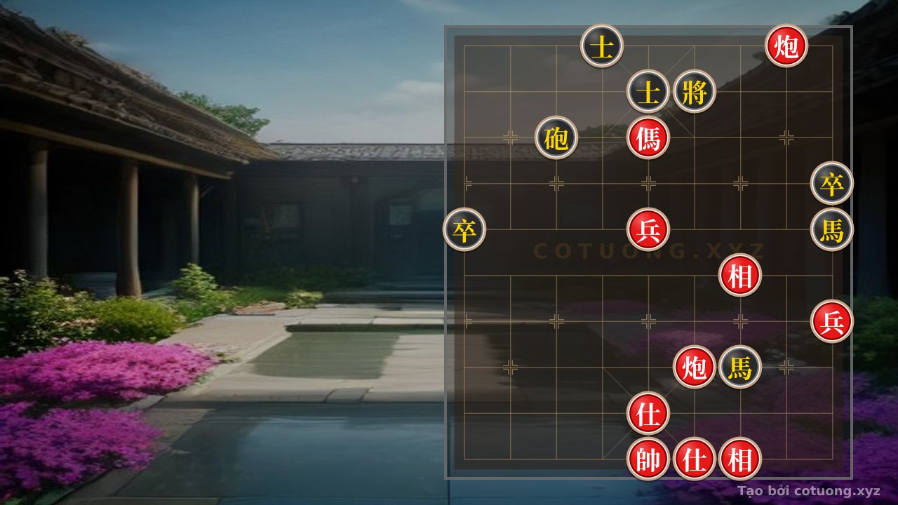 Thế cờ: Xiangqi: Double Horse Legged Trap - Black's Counterattack Strategy — Cờ Tướng Online