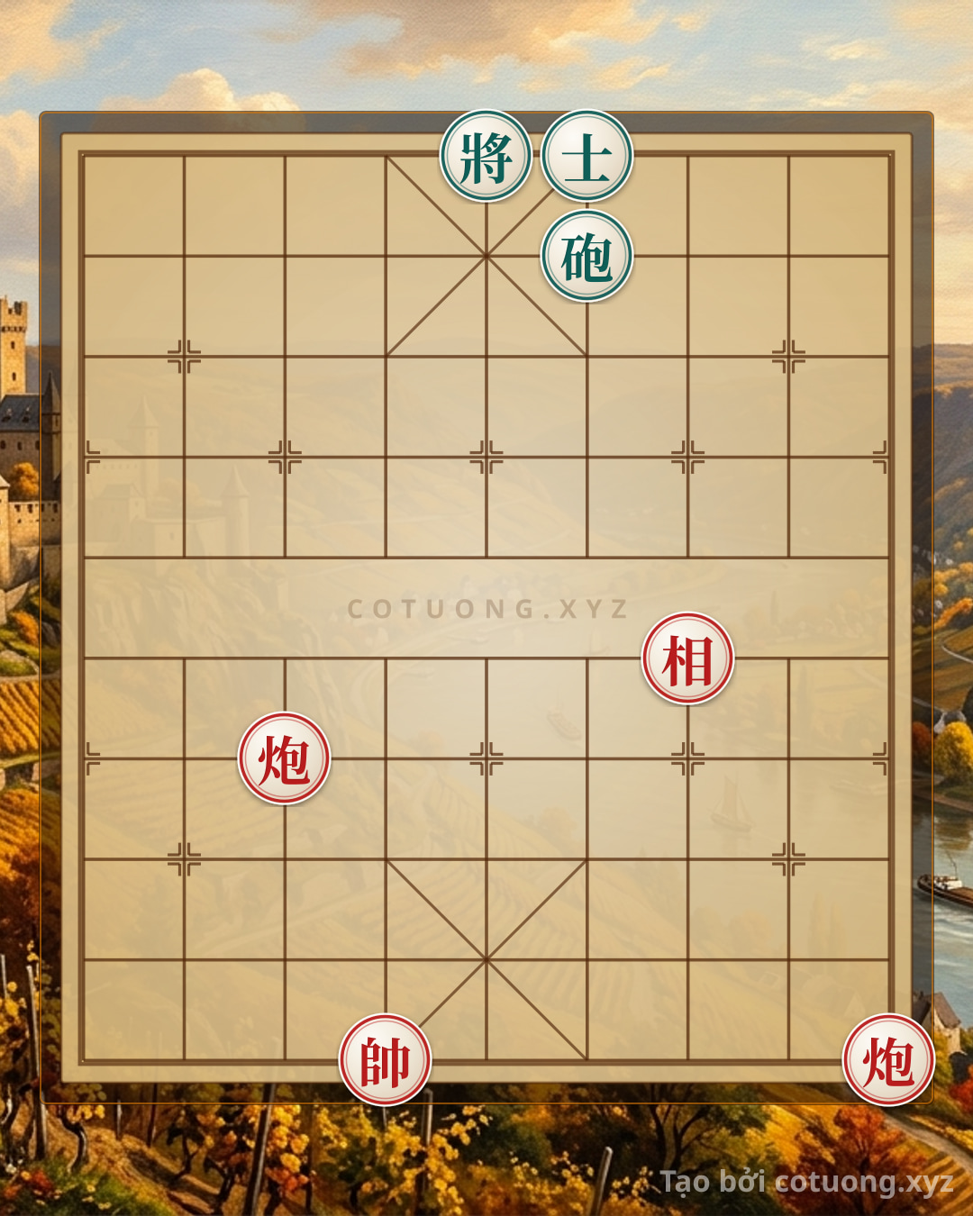 Challenge: Red-Black Chess: Cannon vs. Advisor? Test Your Skills! - Can you solve it?