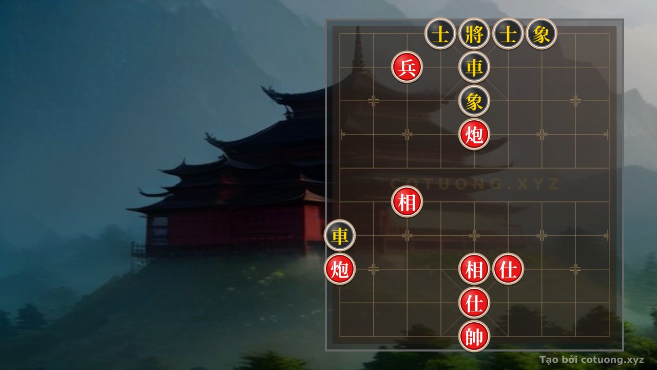 Thế cờ: Xiangqi Position: Black Chariot L1C4 and Red Cannon Counterattack — Cờ Tướng Online
