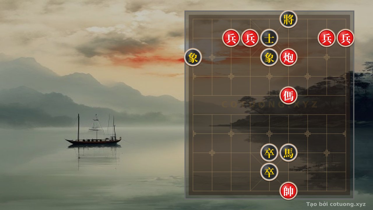 Thế cờ: Red Horse Ngọa Tào: Counterattack Strategy from File 4 Rank 6 in Xiangqi — Cờ Tướng Online