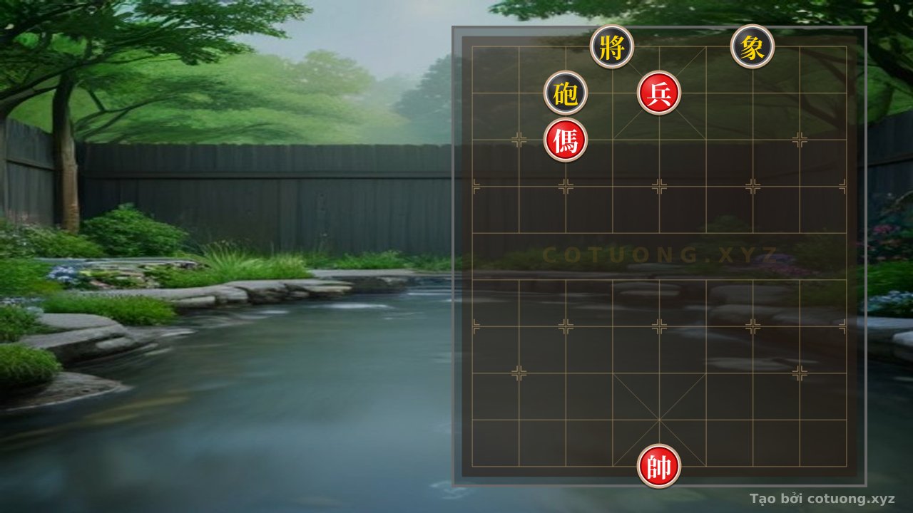 Thế cờ: The 'Black Cannon' Trap on File 3, Rank 9: Being Trapped and Crushed in a Simple Position — Cờ Tướng Online