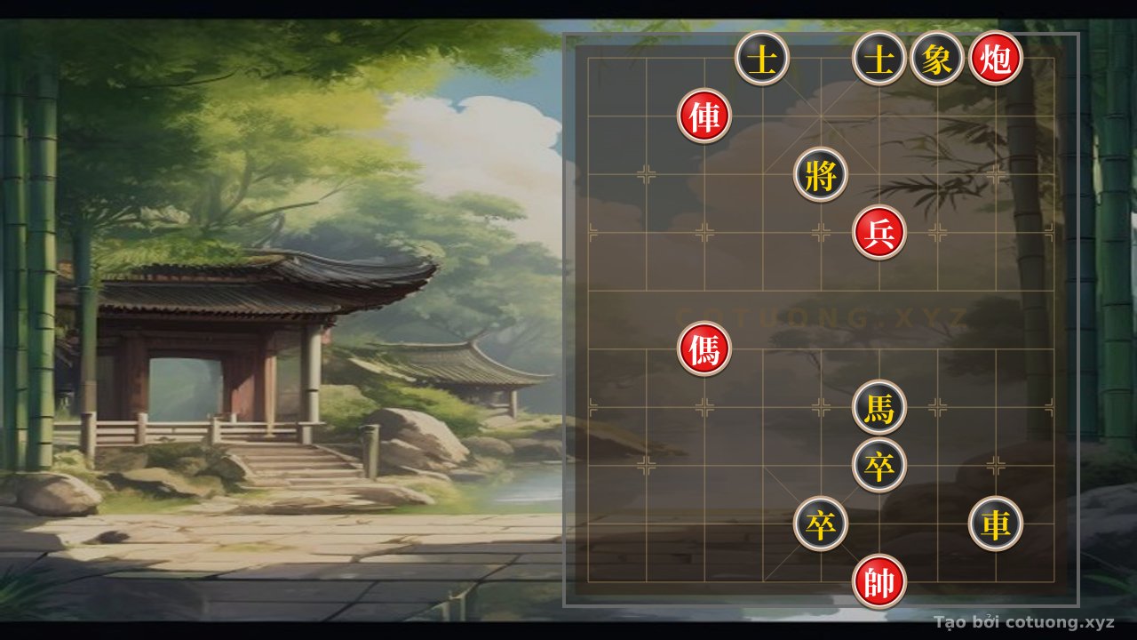 Thế cờ: The Double Horse and Axe Formation: The Black Advisor's Defensive Strategy — Cờ Tướng Online