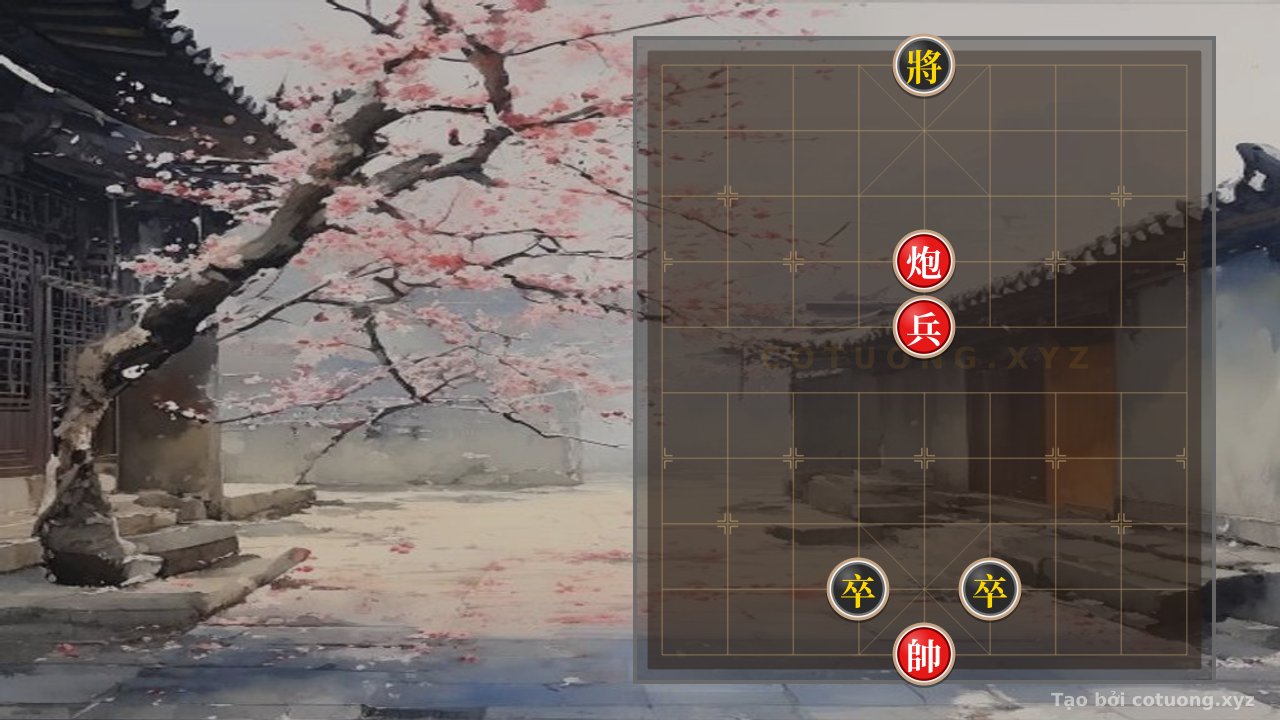 Thế cờ: Enthralling Xiangqi: Red Cannon Challenges Black Pawn - Master Tactics — Cờ Tướng Online