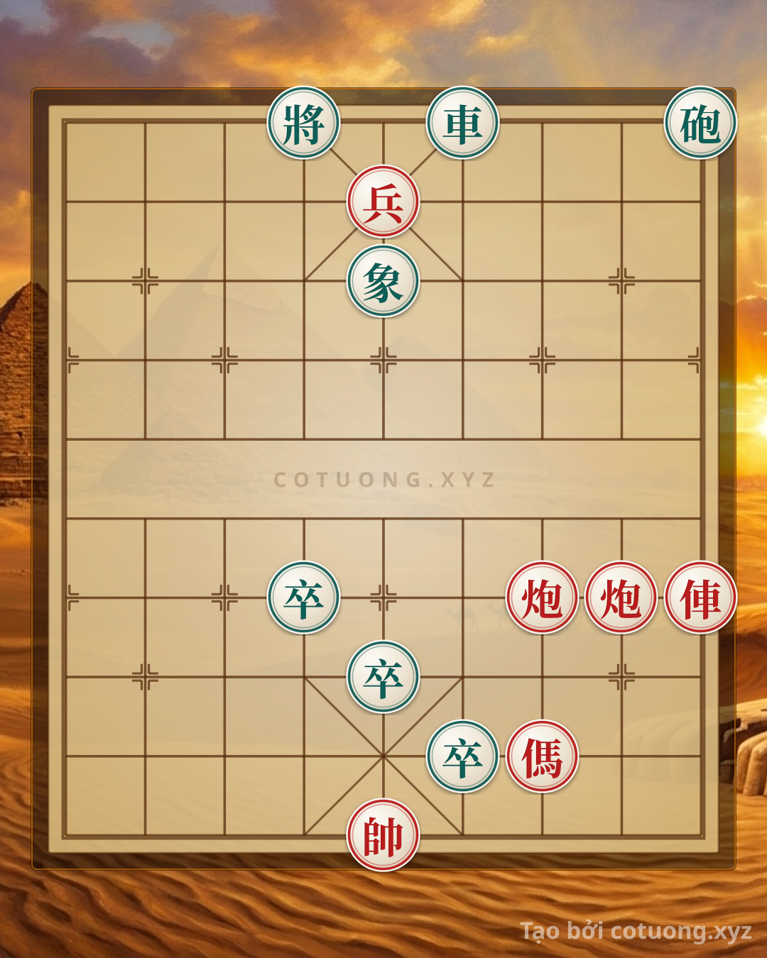Challenge: Red General's Victory - The Thrilling 'Chariot Charge' Formation, Who Can Defend? - Can you solve it?