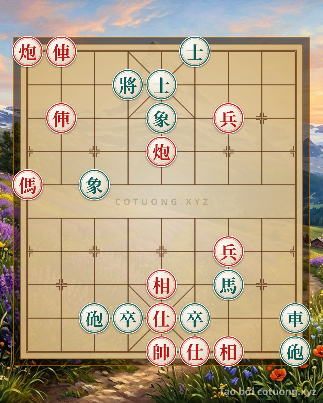 Challenge: Song xa pháo giáp công đoạt tướng - Can you solve it?