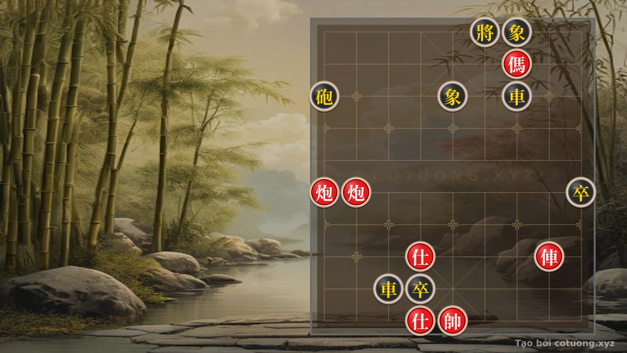 Thế cờ: The Secret to Defending Like a Pro: Black Under Pressure, Waiting for the Counterattack Opportunity — Cờ Tướng Online