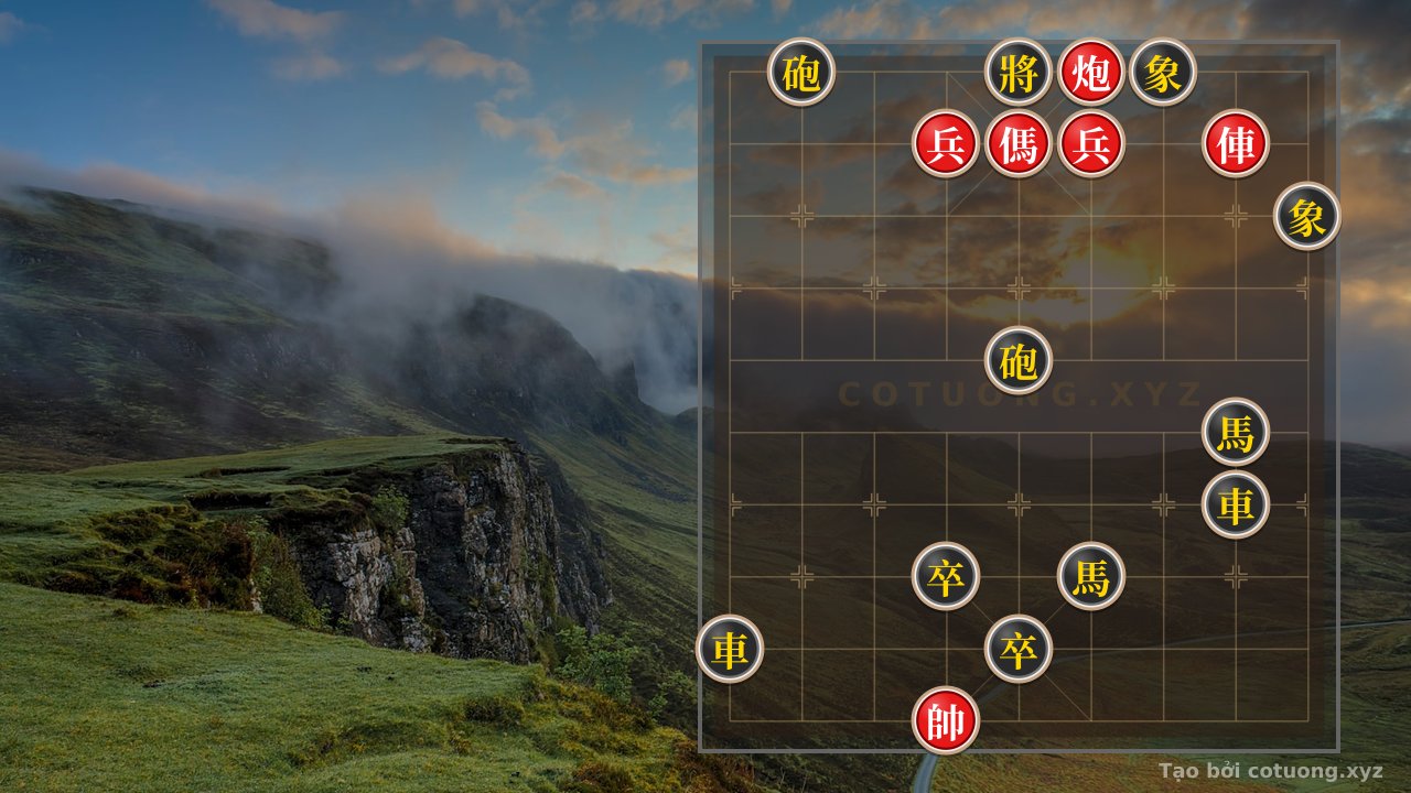 Thế cờ: Red General's Strategy: Empty Cannon and Rook Thrust - Basic Tactics Guide — Cờ Tướng Online