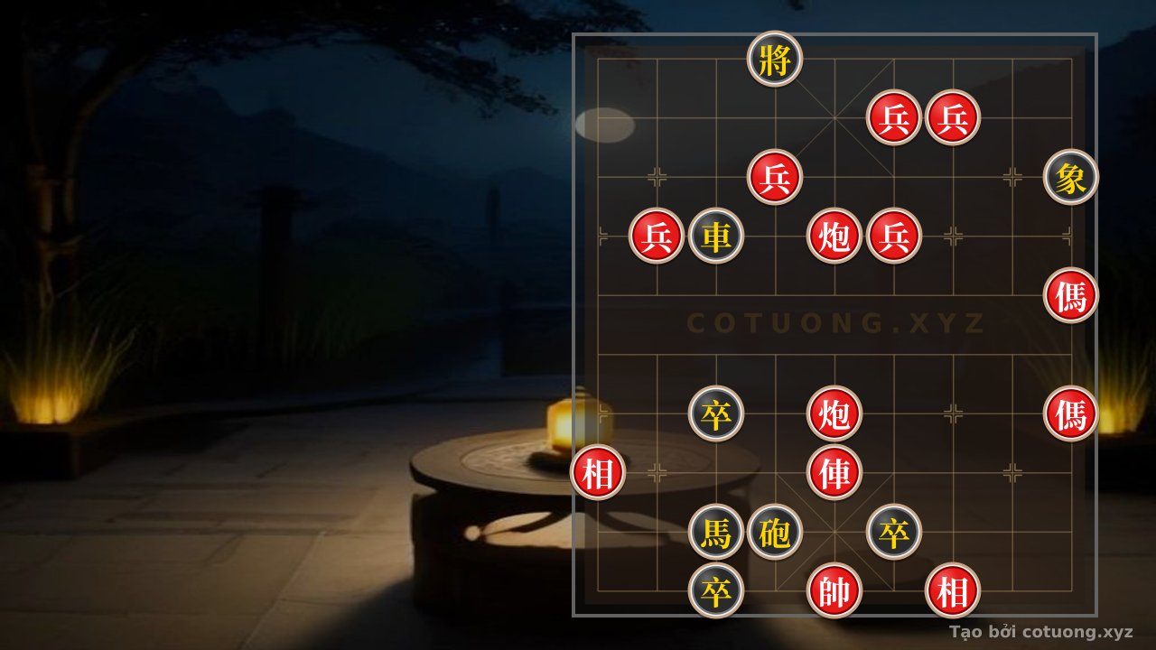 Thế cờ: Red General Chess: Hidden Defensive Tactics in the Double Horse Exchange Formation — Cờ Tướng Online