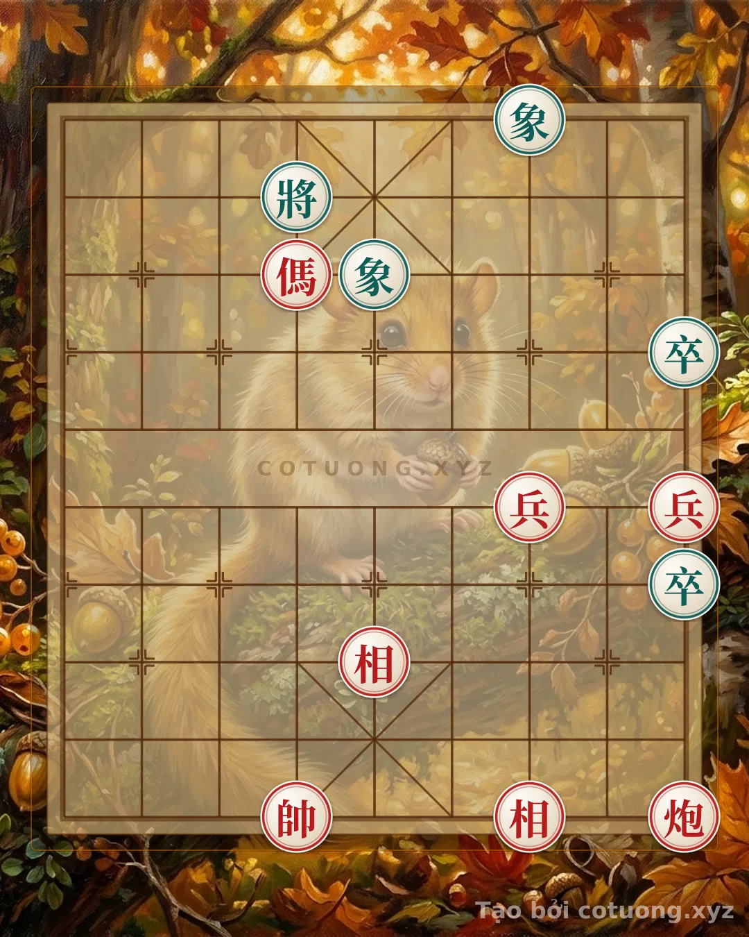 Thế cờ: Xiangqi: Mastering the Black Pawn at File 9 Rank 4 - Elite Counterattack Tactics — Cờ Tướng Online
