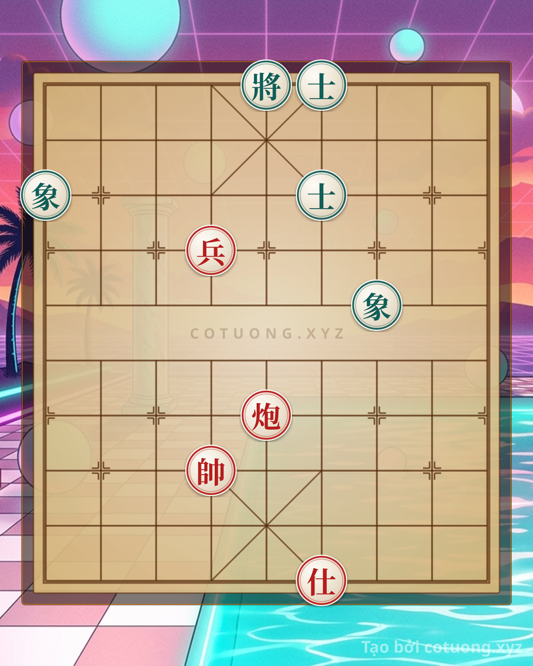 Challenge: How to Play Xiangqi Online: Red Cannon Retreats to File 5, Black Advisor Forced to Attack! | Hidden Chess Tactics - Can you solve it?
