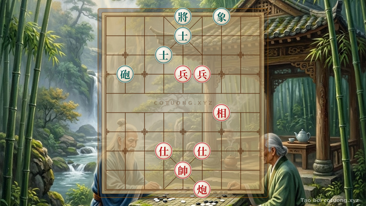 Thế cờ: The Plan of the Hidden Fortress: The Trap of the Powerful Cannon & the Sky's Assassin in Xiangqi — Cờ Tướng Online