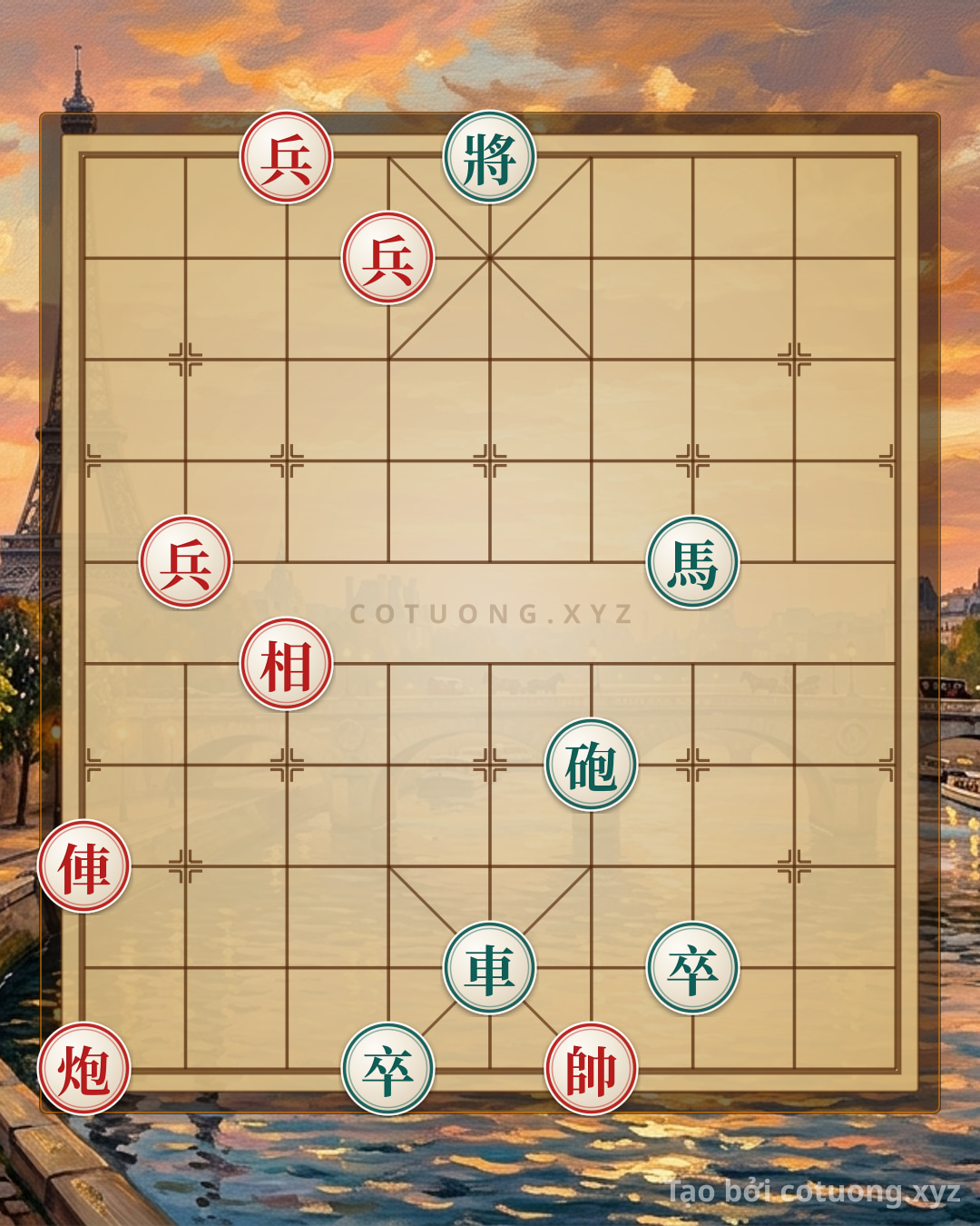 Thế cờ: Red General's Grip: Tactical Suicide Moves from Position 45c6 — Cờ Tướng Online