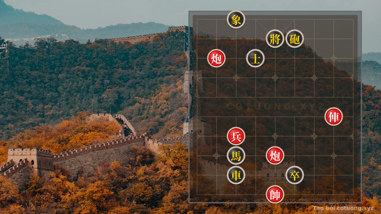 Thế cờ: Xiangqi: The Psychology of Black's Defense in the 'Elephant Blocking Cannon' Formation - Mastering Defensive Strategies — Cờ Tướng Online